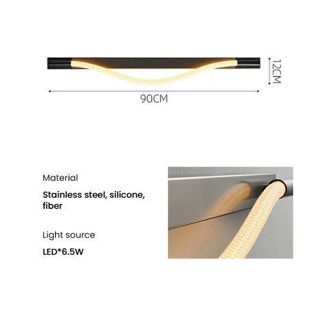 Modern Soft Silicone Tube LED Wall Lamp - Hans Lumiere