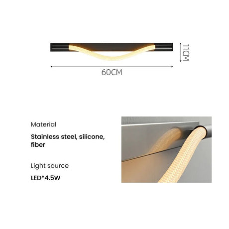 Modern Soft Silicone Tube LED Wall Lamp - Hans Lumiere