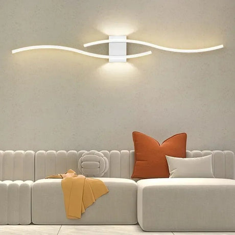 Modern Strip Black White Gold Decorative LED Wall Lamp - Hans Lumiere