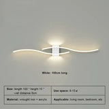 Modern Strip Black White Gold Decorative LED Wall Lamp - Hans Lumiere