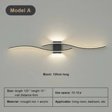 Modern Strip Black White Gold Decorative LED Wall Lamp - Hans Lumiere