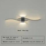 Modern Strip Black White Gold Decorative LED Wall Lamp - Hans Lumiere