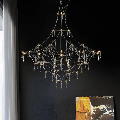 Modern Suspension Light Luster Firefly Crystal Chandelier - Hans Lumiere