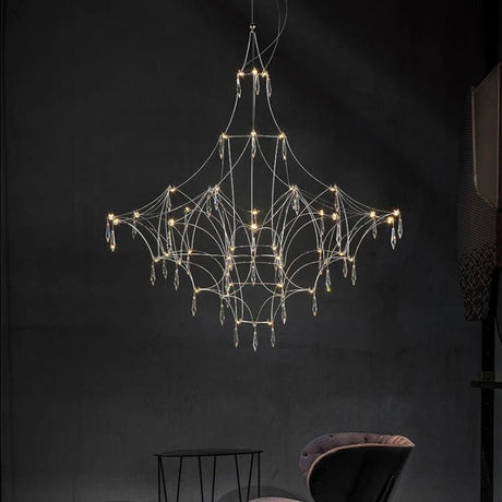 Modern Suspension Light Luster Firefly Crystal Chandelier - Hans Lumiere