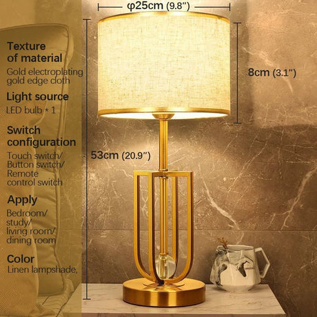 Modern Touch Dimming LED Table Lamp - Hans Lumiere