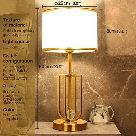 Modern Touch Dimming LED Table Lamp - Hans Lumiere
