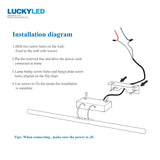 Modern Wall Lamp Waterproof LED Bathroom Lighting - Hans Lumiere