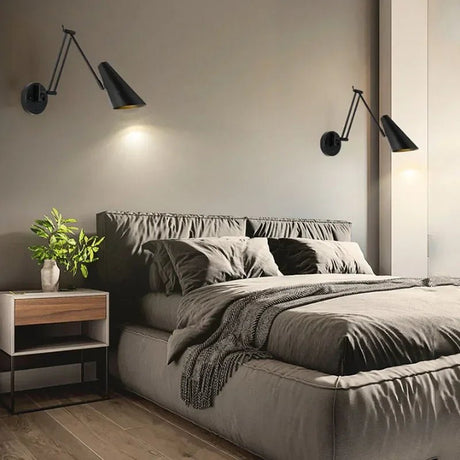 Modern Wall Mounted Rotating Reading Lamp - Hans Lumiere