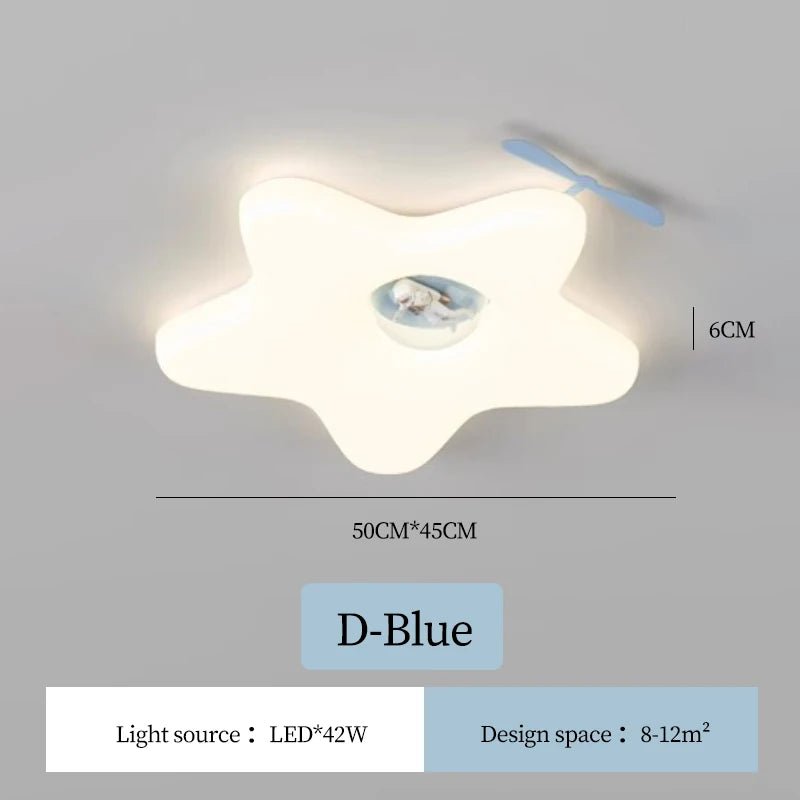 Modern Warm Children's Room Ceiling Light - Hans Lumiere
