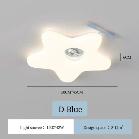 Modern Warm Children's Room Ceiling Light - Hans Lumiere