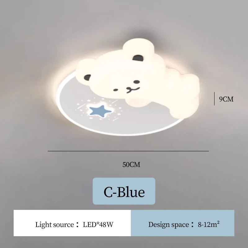 Modern Warm Children's Room Ceiling Light - Hans Lumiere
