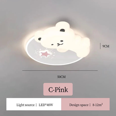 Modern Warm Children's Room Ceiling Light - Hans Lumiere