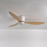 Modern White Ceiling Fan With LED Light And Remote Control - Hans Lumiere