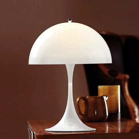 Modern White Mushroom Floor Light - Hans Lumiere