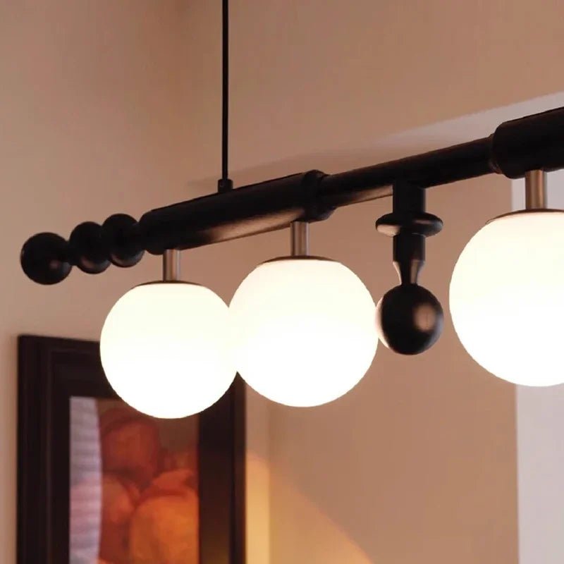 Modern Wood and Glass Pendant Light for Kitchen Island and Dining Room - Hans Lumiere