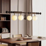 Modern Wood and Glass Pendant Light for Kitchen Island and Dining Room - Hans Lumiere