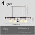 Modern Wood and Glass Pendant Light for Kitchen Island and Dining Room - Hans Lumiere