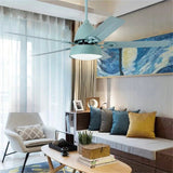 Modern Wood Blade Ceiling Fan With Light And Remote Control - Hans Lumiere