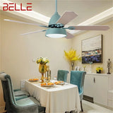 Modern Wood Blade Ceiling Fan With Light And Remote Control - Hans Lumiere