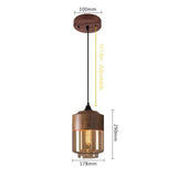 Modern Wood Grain Line Hanging Glass Chandelier - Hans Lumiere