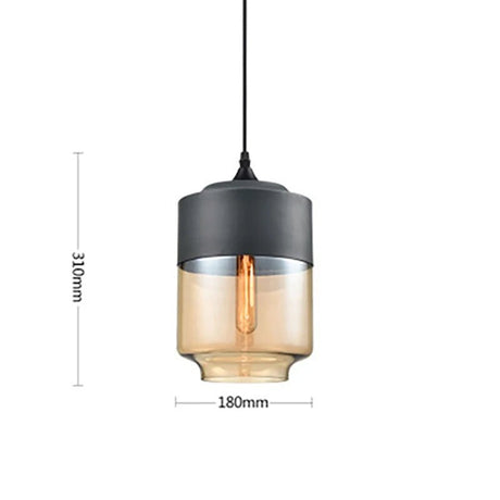 Modern Wood Grain Line Hanging Glass Chandelier - Hans Lumiere