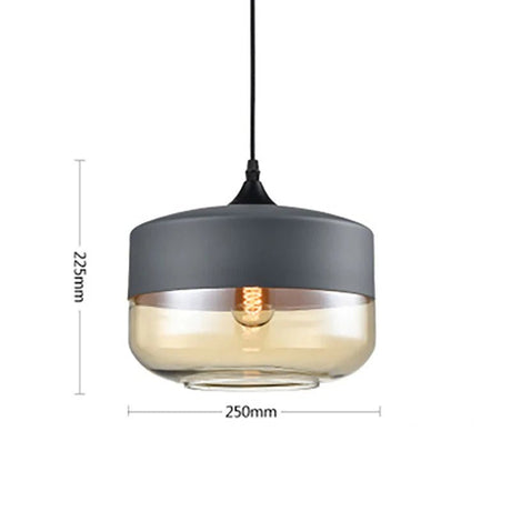 Modern Wood Grain Line Hanging Glass Chandelier - Hans Lumiere