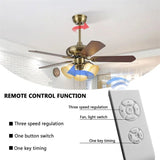 Modern Wooden Blade LED Ceiling Fan Light With Remote Control - Hans Lumiere