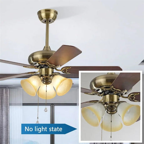 Modern Wooden Blade LED Ceiling Fan Light With Remote Control - Hans Lumiere