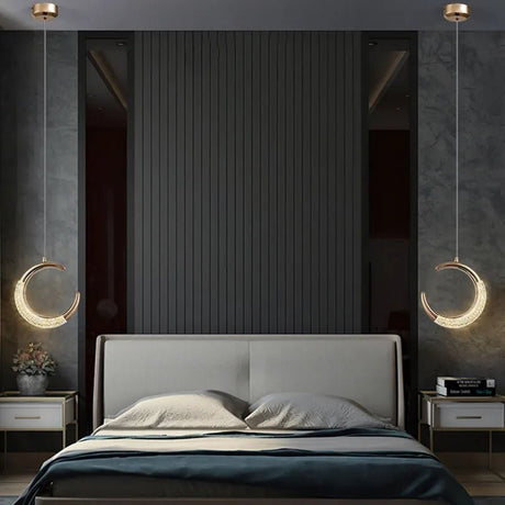 Moon Pendant Lights Art Indoor LED Lighting - Hans Lumiere