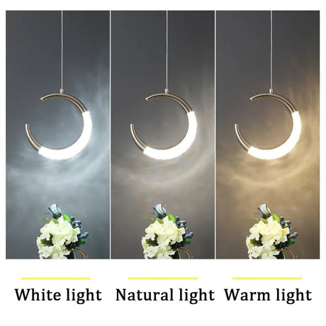 Moon Pendant Lights Art Indoor LED Lighting - Hans Lumiere