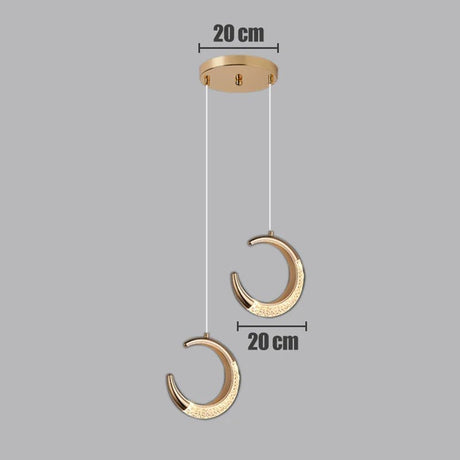 Moon Pendant Lights Art Indoor LED Lighting - Hans Lumiere