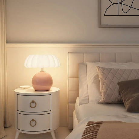 Mushroom Bedside Lamp – Cream Night Light for Kids' Rooms - Hans Lumiere