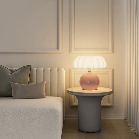 Mushroom Bedside Lamp – Cream Night Light for Kids' Rooms - Hans Lumiere