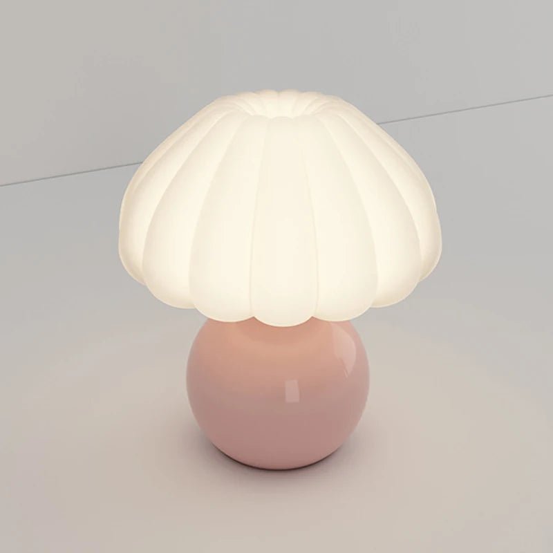 Mushroom Bedside Lamp – Cream Night Light for Kids' Rooms - Hans Lumiere