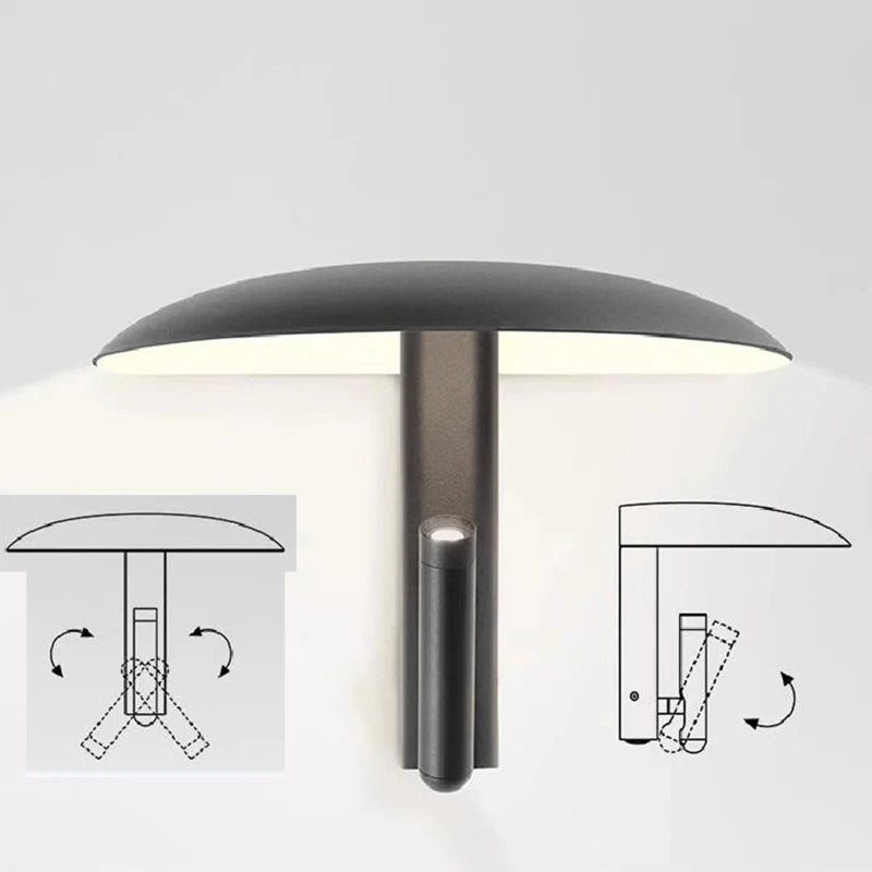 Mushroom Design Rotatable LED Wall Lamp - Hans Lumiere