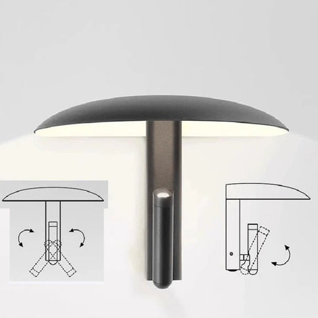 Mushroom Design Rotatable LED Wall Lamp - Hans Lumiere