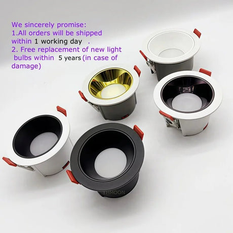Narrow Frame Recessed LED Anti Glare Dimmable Downlight - Hans Lumiere