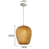 Natural Bamboo LED Pendant Chandelier - Hans Lumiere