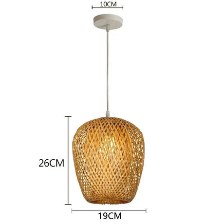 Natural Bamboo LED Pendant Chandelier - Hans Lumiere