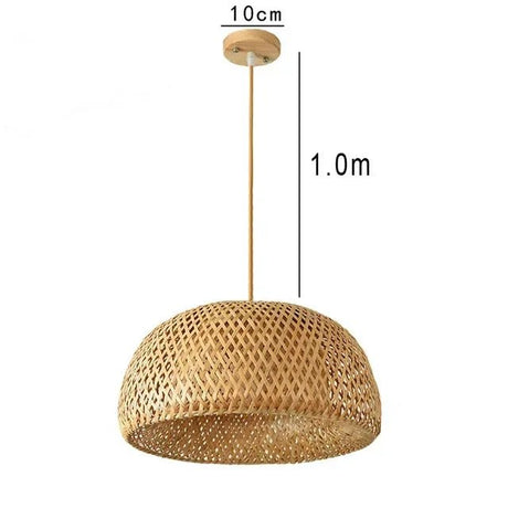 Natural Bamboo LED Pendant Chandelier - Hans Lumiere