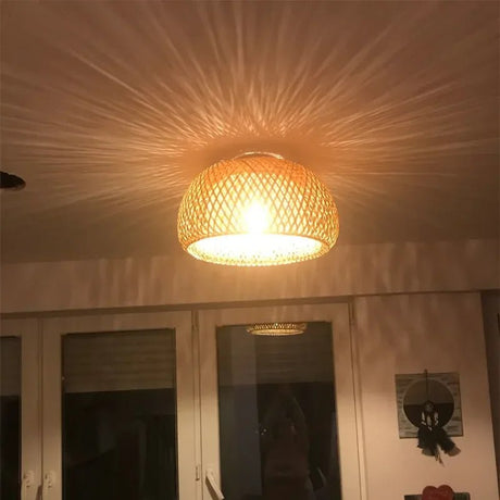 Natural Bamboo LED Pendant Chandelier - Hans Lumiere