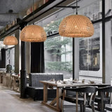 Natural Bamboo LED Pendant Chandelier - Hans Lumiere