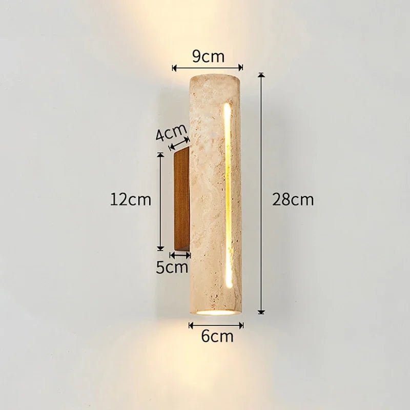 Natural Stone Japan Wabi Sabi LED Wall Lamp - Hans Lumiere