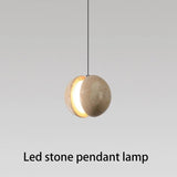Natural Stone Lunar LED Chandelier Pendant Lamp - Hans Lumiere