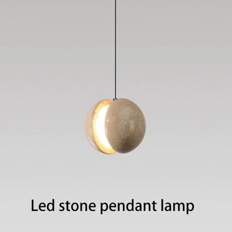 Natural Stone Lunar LED Chandelier Pendant Lamp - Hans Lumiere