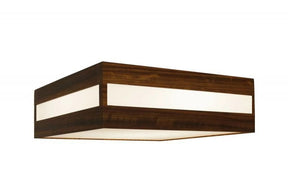 Natural Wood Square Ceiling Lamp - Hans Lumiere