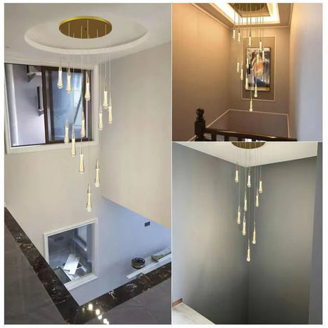 New Modern LED Crystal Chandelier Art Luster - Hans Lumiere