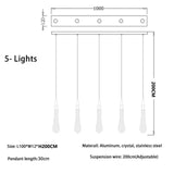 New Modern LED Crystal Chandelier Art Luster - Hans Lumiere