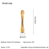 New Retro Wabi Sabi Wooden Floor Lamp - Hans Lumiere