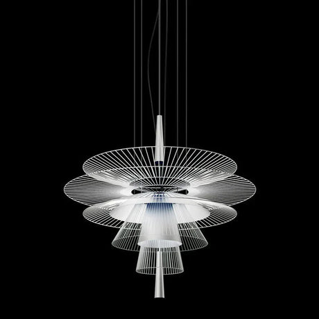 New Trend Luxury Metal Cord LED Chandelier Pendant Lighting - Hans Lumiere
